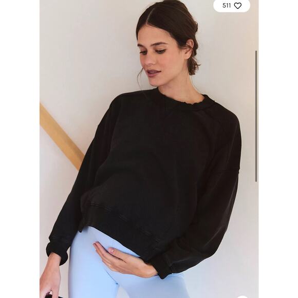 Free People Sweaters - FP Movement x Hatch Intercept Maternity Pullover, Black, Size Small NEW
